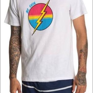 MR SWIM TEE WITH LIGHTNING BOLT GRAPHIC,  MEDIUM